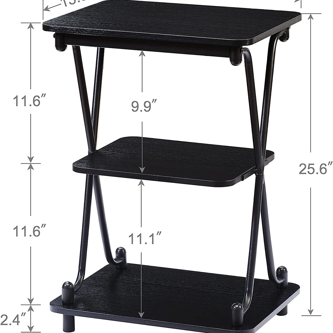 X-Shape Open Storage and Design Metal Frame, Stand for Living Room - waseeh.com