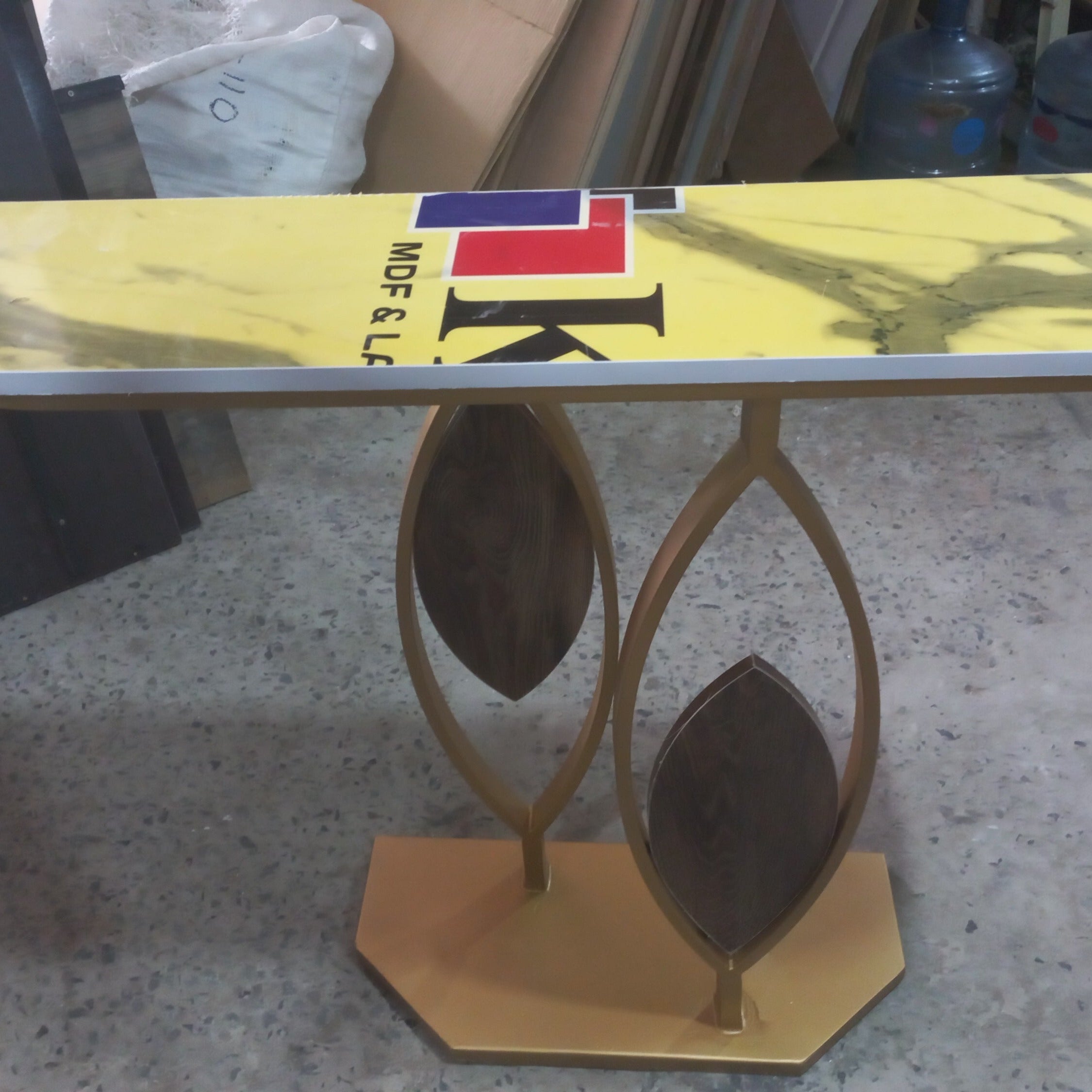 Mock Living Lounge Bedroom LED Entryway Wall Console Table - waseeh.com