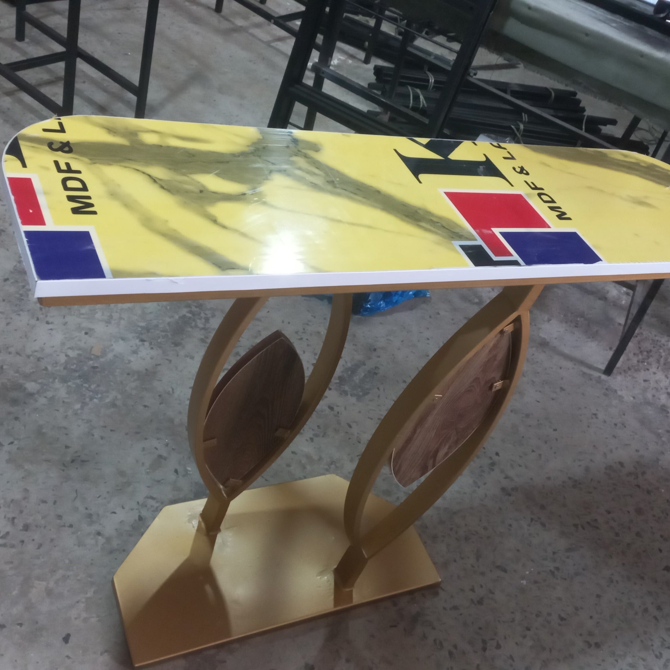 Mock Living Lounge Bedroom LED Entryway Wall Console Table - waseeh.com