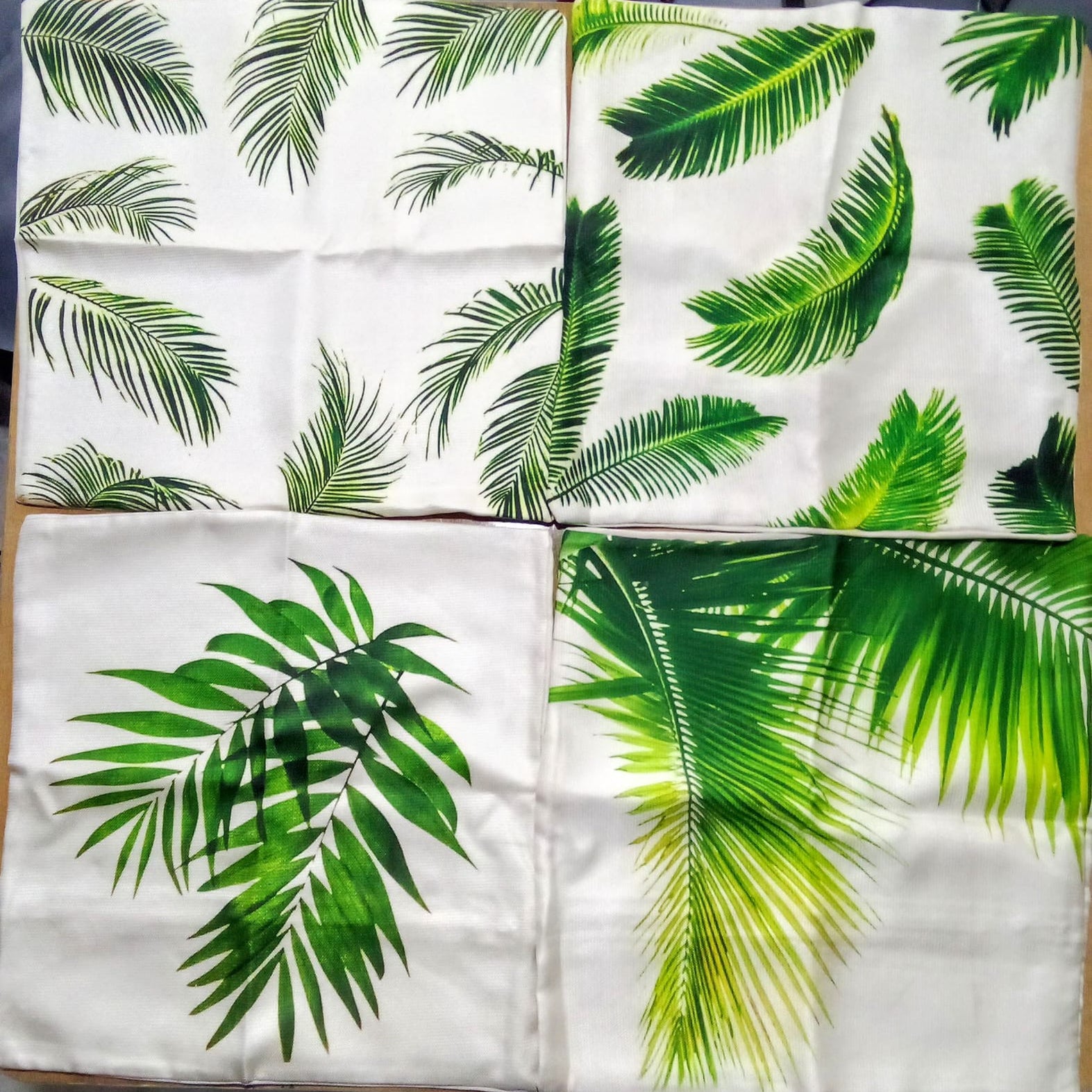 Tropical Linen Cushion Cover pack of 4