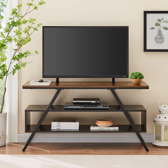 Pravinn Lounge LED Bookcase Media Console Table