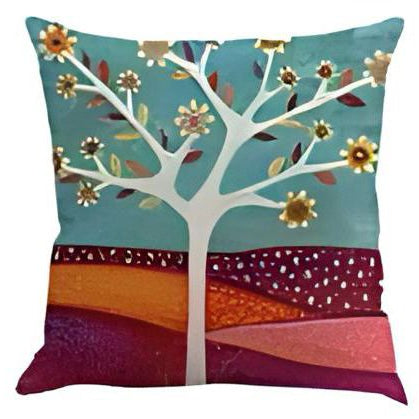 Vintage Flower Tree Cushion Cover Pack of 6