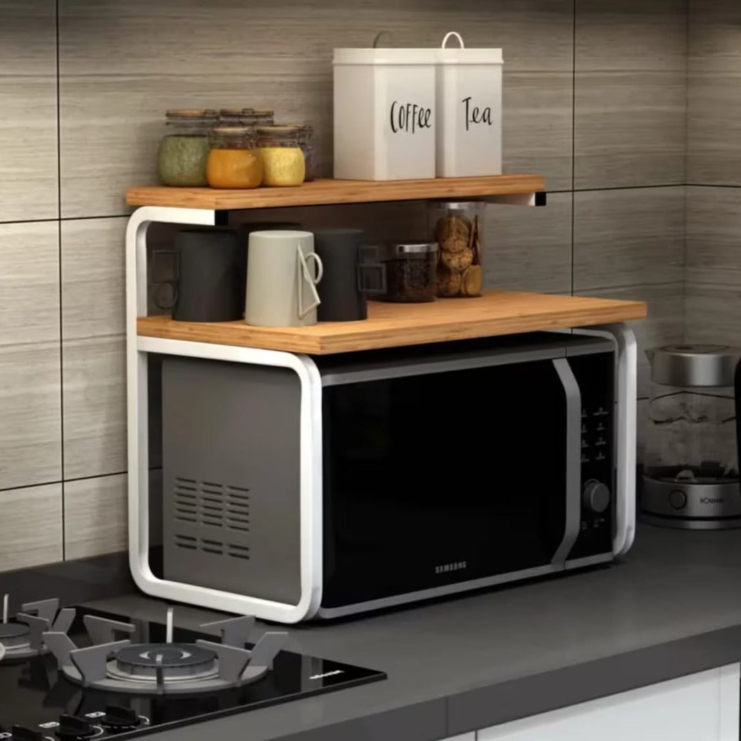 Koru Kitchen Tea Coffee Stand Microwave Counter Top Rack