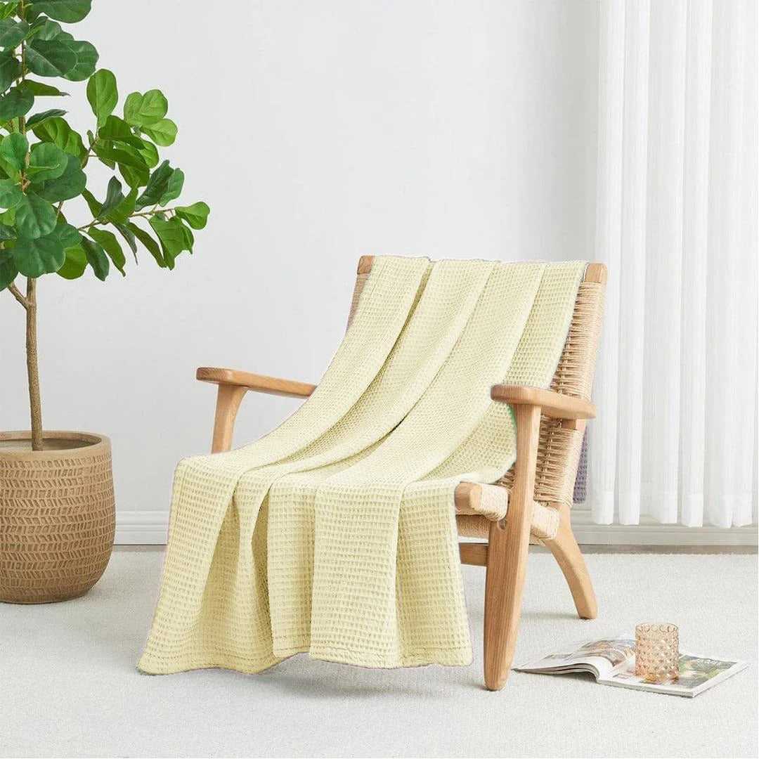 100% Cotton Waffle Blankets - King Size