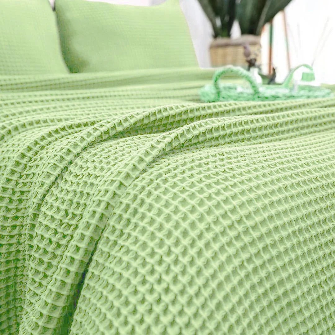100% Cotton Waffle Blankets - King Size