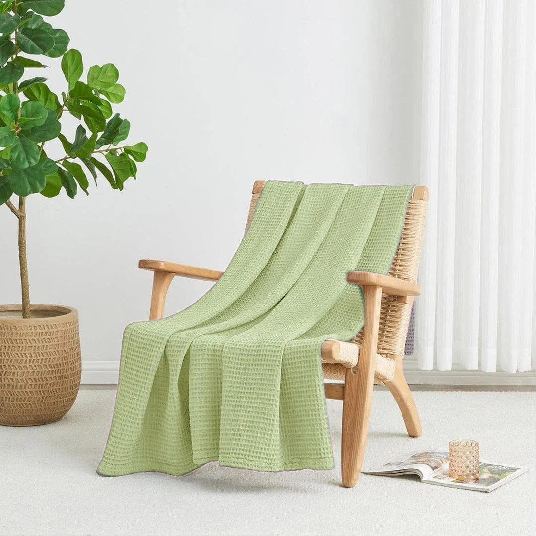 100% Cotton Waffle Blankets - King Size