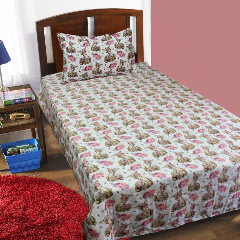 Kids Bed Sheet - DEER