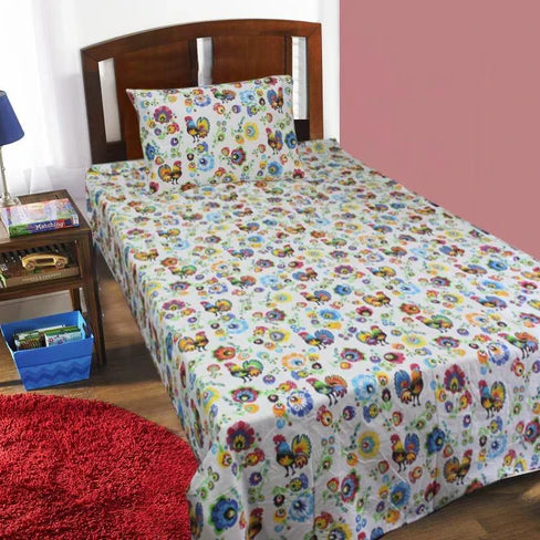 Kids Bed Sheet - Rooster