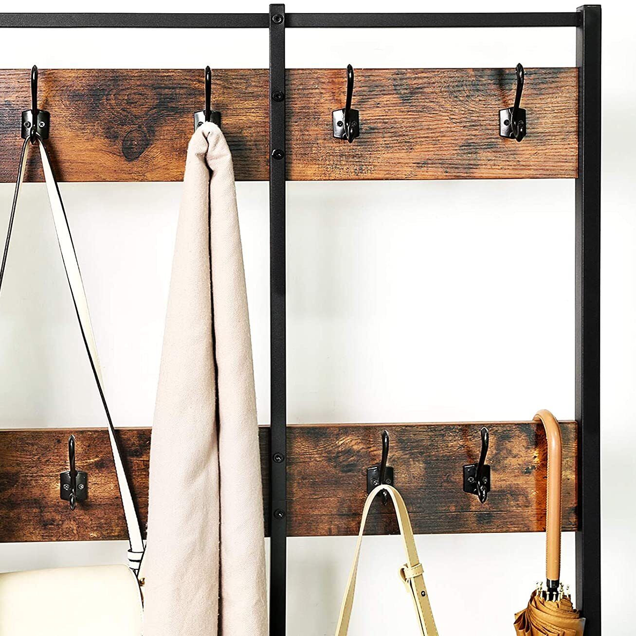 DWAYNE Entryway Hall Living Bedroom Coat Shoe Organizer Storage Rack - waseeh.com